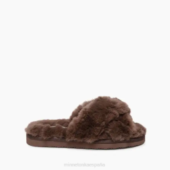 Minnetonka España | Minnetonka banda cruzada de peluche 4PZP301 cacao mujer