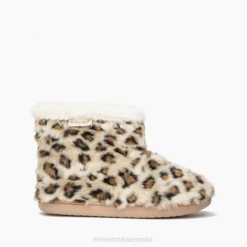 Minnetonka España | Minnetonka betty 4PZP243 estampado de leopardo crema mujer