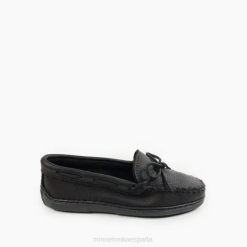 Minnetonka España | Minnetonka clásico de piel de alce 4PZP107 negro mujer
