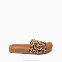 Minnetonka España | Minnetonka heidy 4PZP177 estampado de leopardo crema mujer