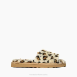 Minnetonka España | Minnetonka lolo 4PZP290 estampado de leopardo crema mujer