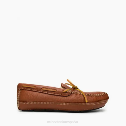 Minnetonka España | Minnetonka zapatilla de alce de piel de oveja 4PZP410 carmelo hombres