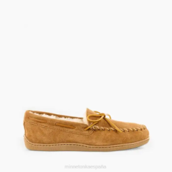 Minnetonka Zapatos | Minnetonka Moc con suela dura de piel de oveja 4PZP402 bronceado dorado hombres