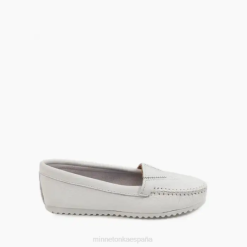 Minnetonka Zapatos | Minnetonka frente de piel de venado 4PZP123 blanco mujer