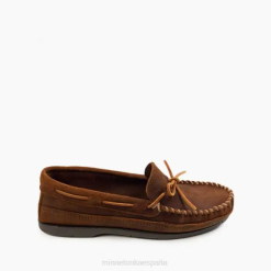 Minnetonka Zapatos | Minnetonka moc de suela dura esencial 4PZP339 gorguera marrón hombres