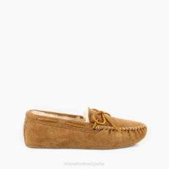 Minnetonka Zapatos | Minnetonka mocasín con suela blanda de piel de oveja 4PZP404 bronceado dorado hombres