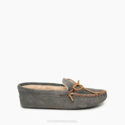 Minnetonka Zapatos | Minnetonka suela blanda forrada de pelo 4PZP413 gris hombres