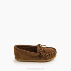 Minnetonka Zapatos | Minnetonka suela dura kilty 4PZP458 marrón polvoriento niños